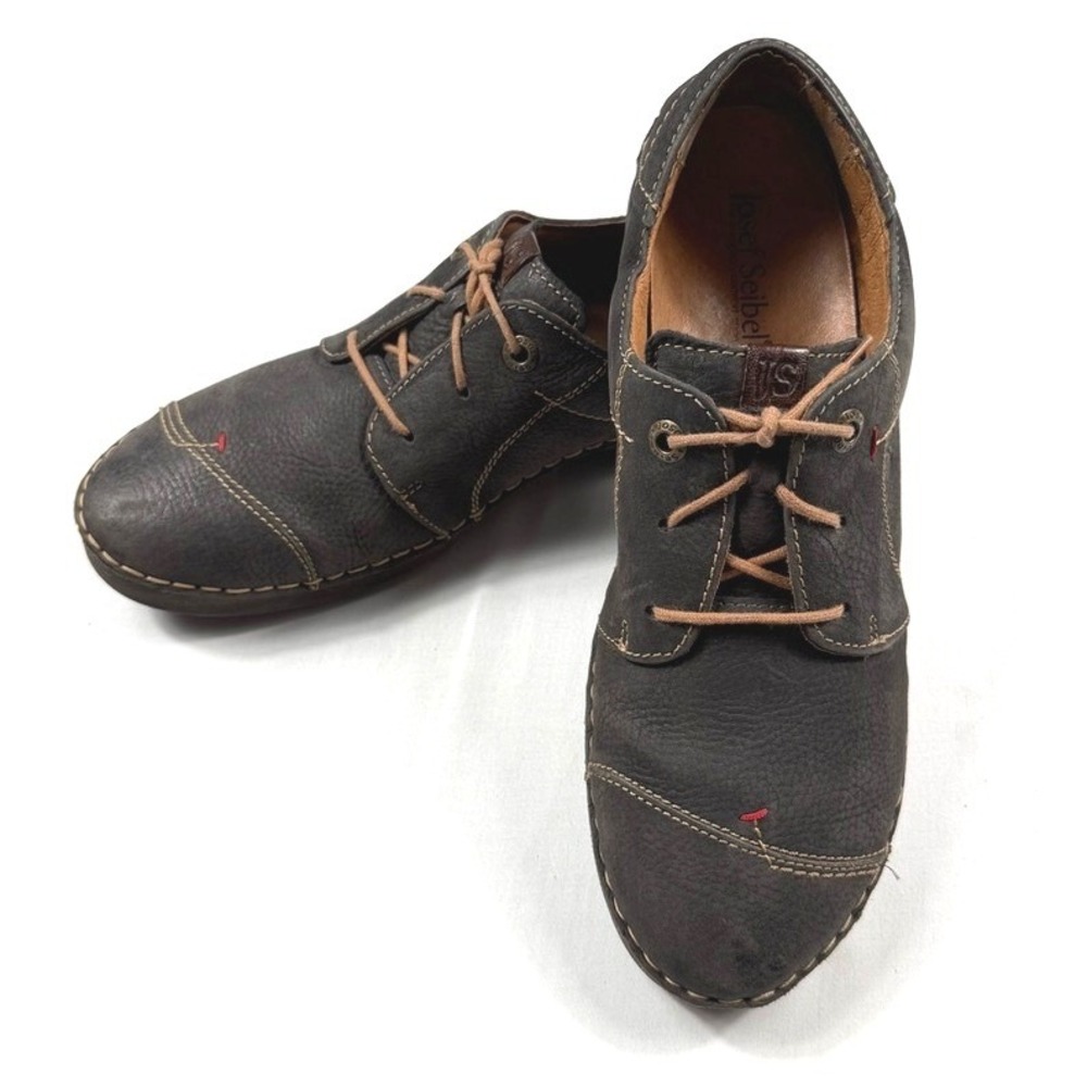 Josef Seibel Fergey 20-Titan Leather Lace Up Shoes Womens Sz 41 /US 10